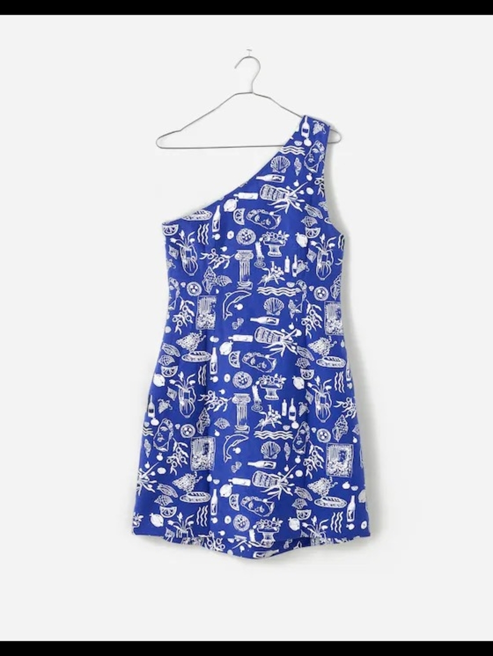Madewell x Lisa Says Gah One-Shoulder Mini Dress - Picture 2 of 5